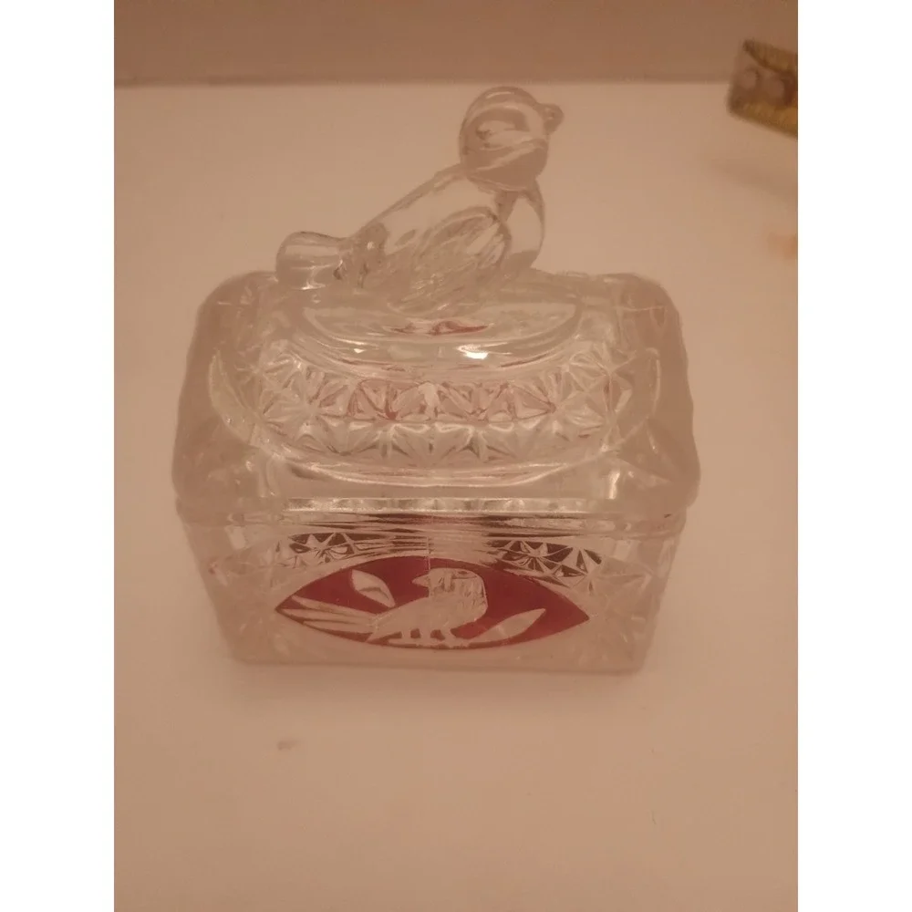 Hofbauer Red Byrdes Birds ~ German Crystal ~ 2 1/4